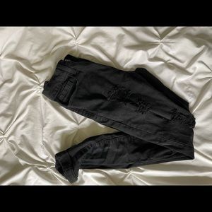 Black Fashion Nova ripped jeans. Barely worn